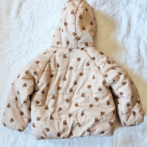 Liv & Lottie Toddler Girl's Quilted Coat 3T - Picture 3 of 6